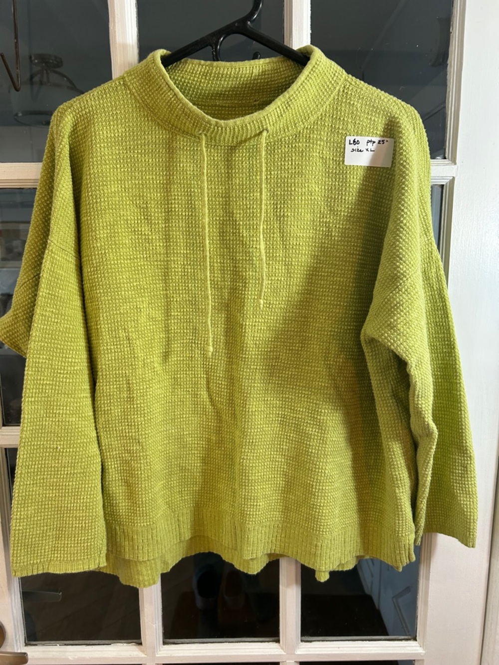 L60.    Cozy Olive Green Knit Sweater - Women